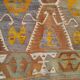 Rare 5x8 handmade vintage bedroom kilim rug - rug for living room