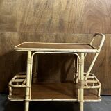 Bamboo serving trolley