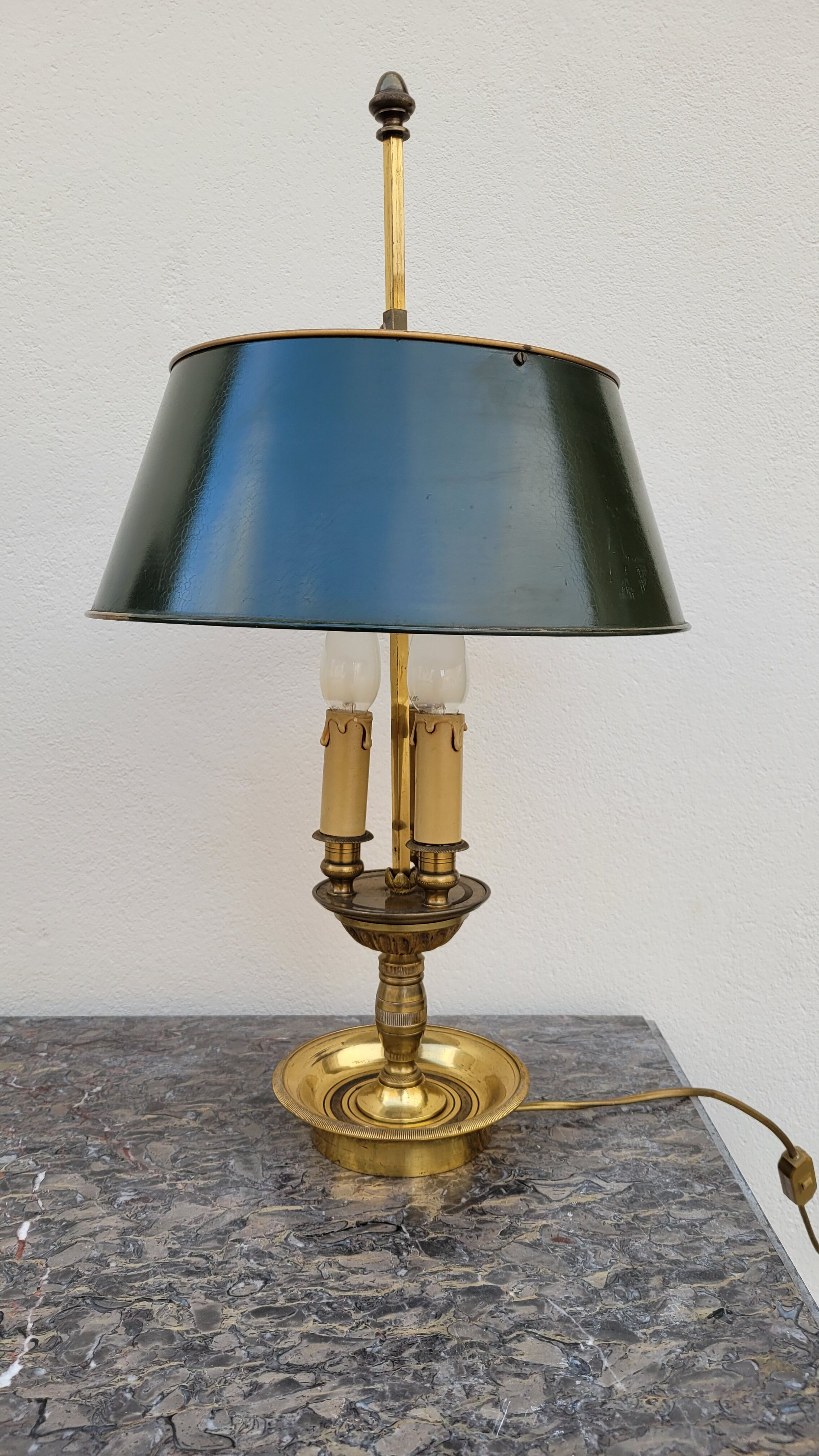 Lampe bouillotte style empire en bronze