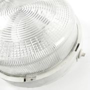 Lampe de plafond industrielle, plastique métal, Pologne, années 1970