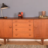 Restored Long A.Younger Afromosia And Teak Retro Sideboard