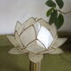 Very pretty lamp with lotus mother-of-pearl and brass table