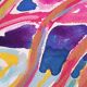 Pierre Lacroux (1909-1993) Gouache - 28 x 40 cm - elongated nude - dated 4.6.85