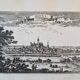 17th century copper engraving "Mons" By Sébastien de Pontault de Beaulieu (1612-1674)