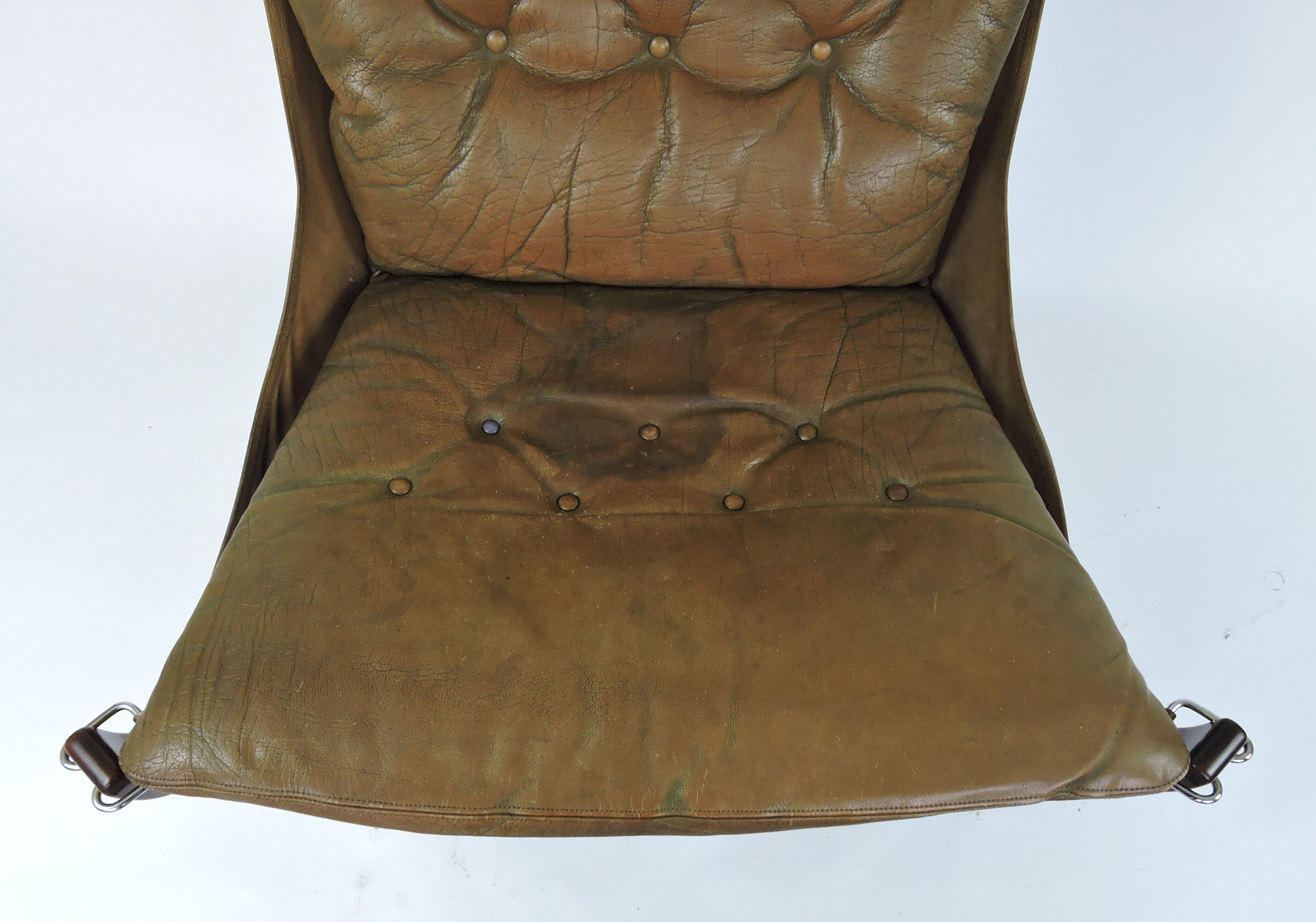 Falcon Chair and Ottoman by Sigurd Ressell, 1970s