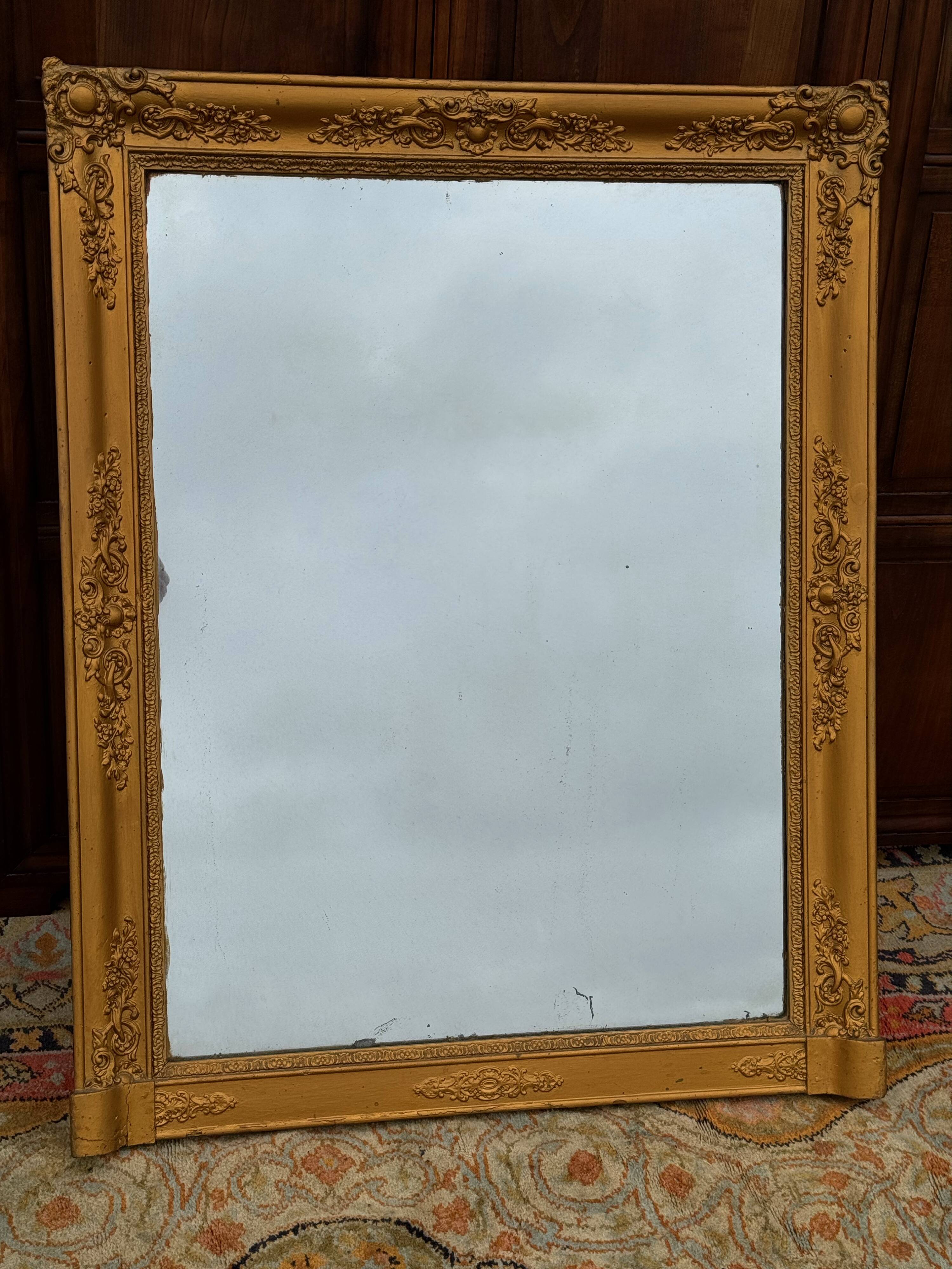 Painted mirror 112x89 cm