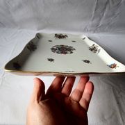 Limoges porcelain tray with floral bouquet motifs, early 20th century