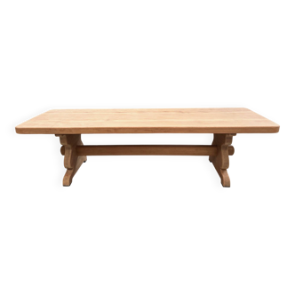 Grande table monastère en acajou