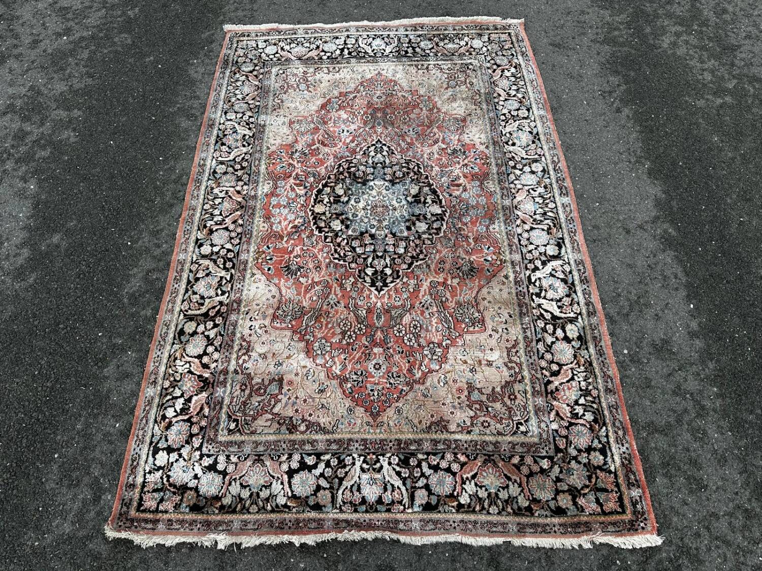 Handmade Indian silk rug