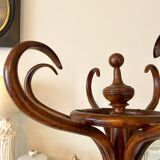 Parrot and dark arched beech coat rack