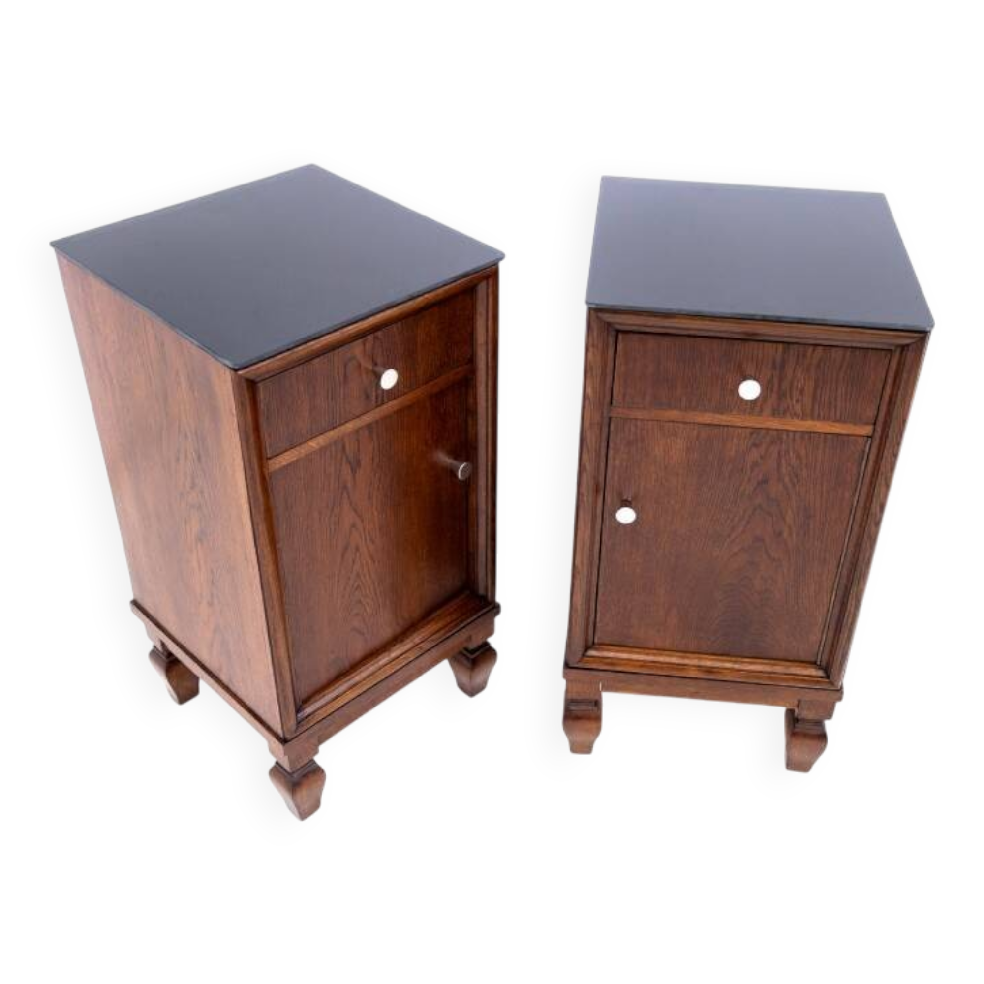 Pair of bedside tables from the early 20th century, Poland. After renovation.