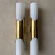 Rolf Krüger Paul Neuhaus brass wall lamps set 1970s