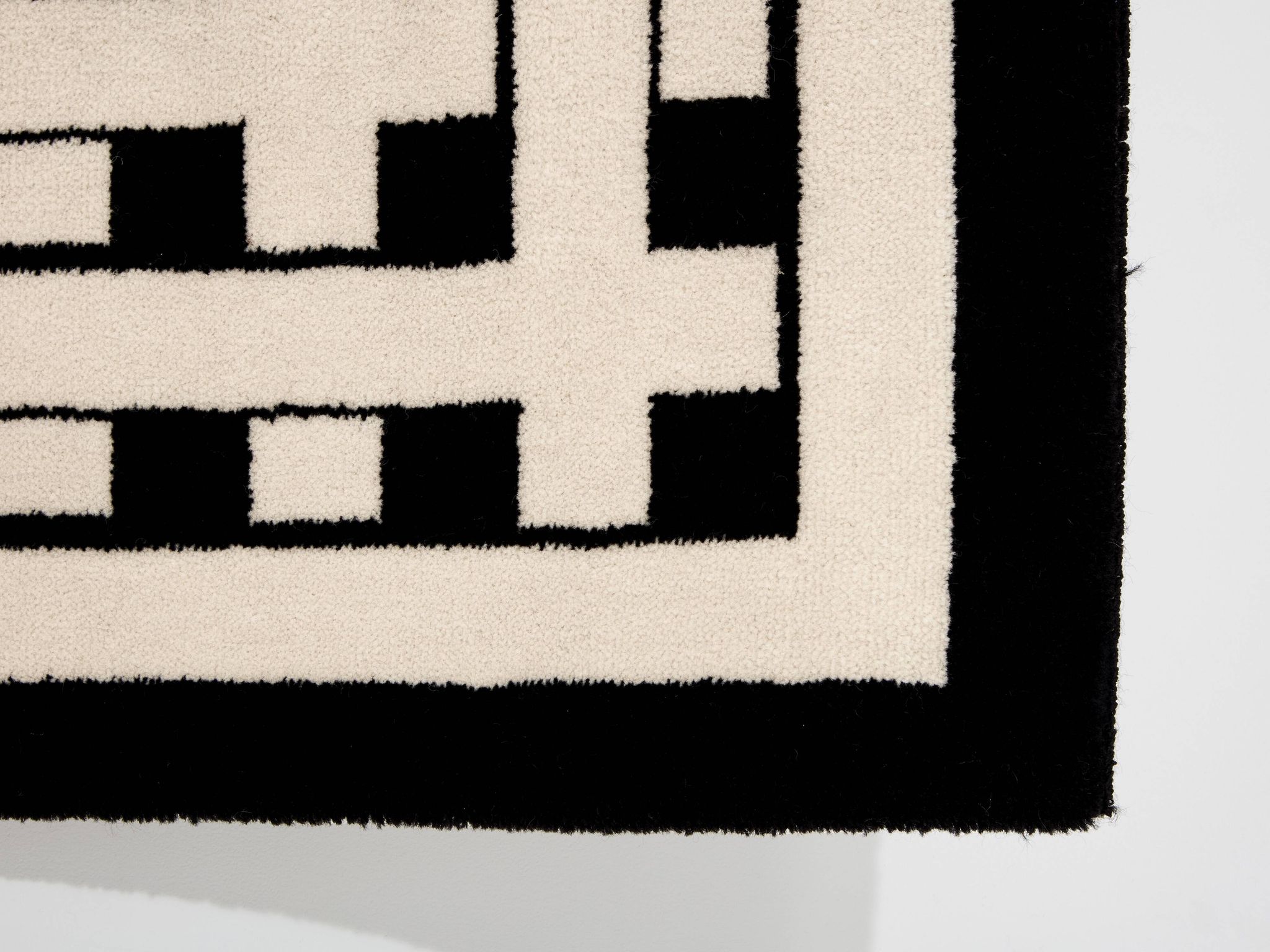 Marcello Morandini carpet kinetic art tufted wool 1989
