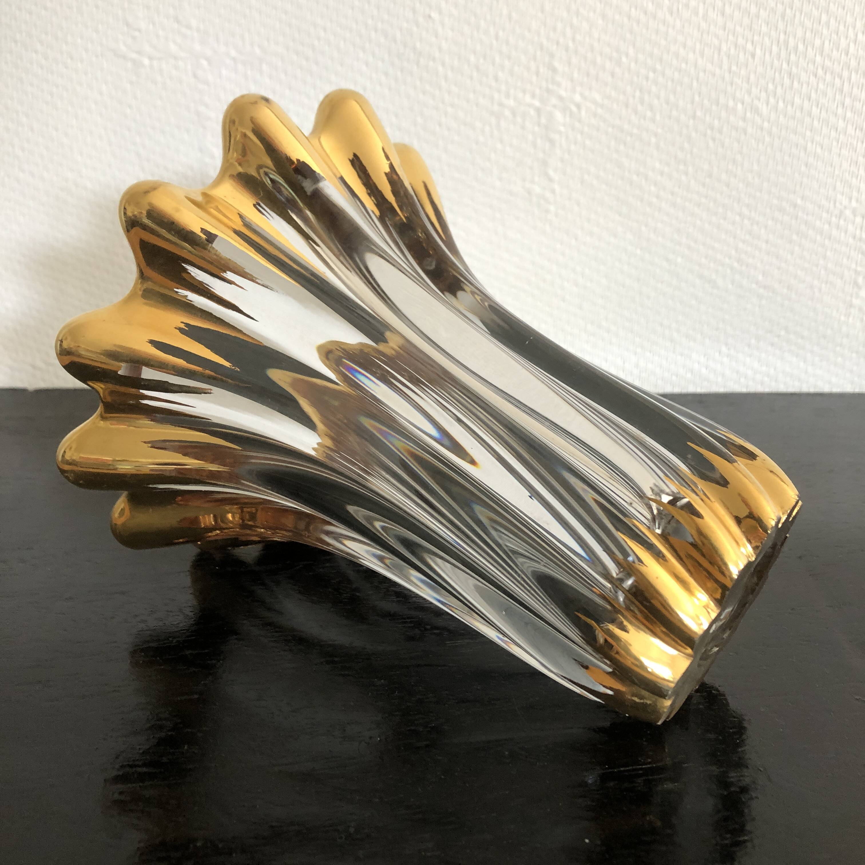 Art deco crystal vase