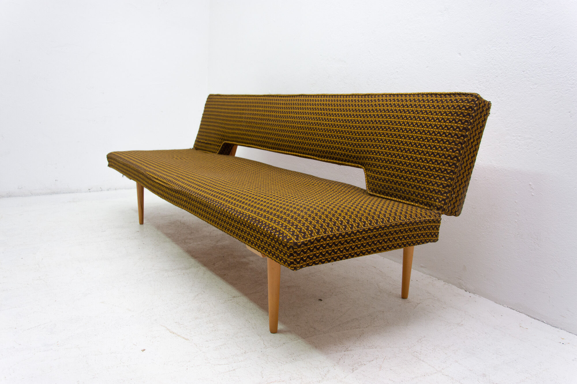 Midcentury adjustable sofa bench by Miroslav Navrátil, 1960s, Czechoslovakia