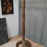 Gilded wooden floor lamp