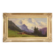 Landscape signed Bentivoglio from the first half of the 20th century