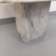 Table basse vintage en marbre blanc des années 70