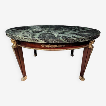 Empire style round coffee table return from egypt