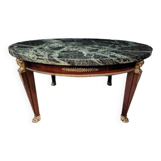 Table basse ronde de style empire retour d'egypte