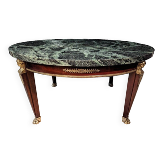 Empire style round coffee table return from egypt