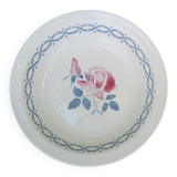 Round hollow dish or large plate, Janine model by Digoin, 1930/40