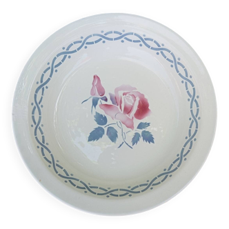 Plat creux rond ou grande assiette  modèle Janine de Digoin, 1930/40