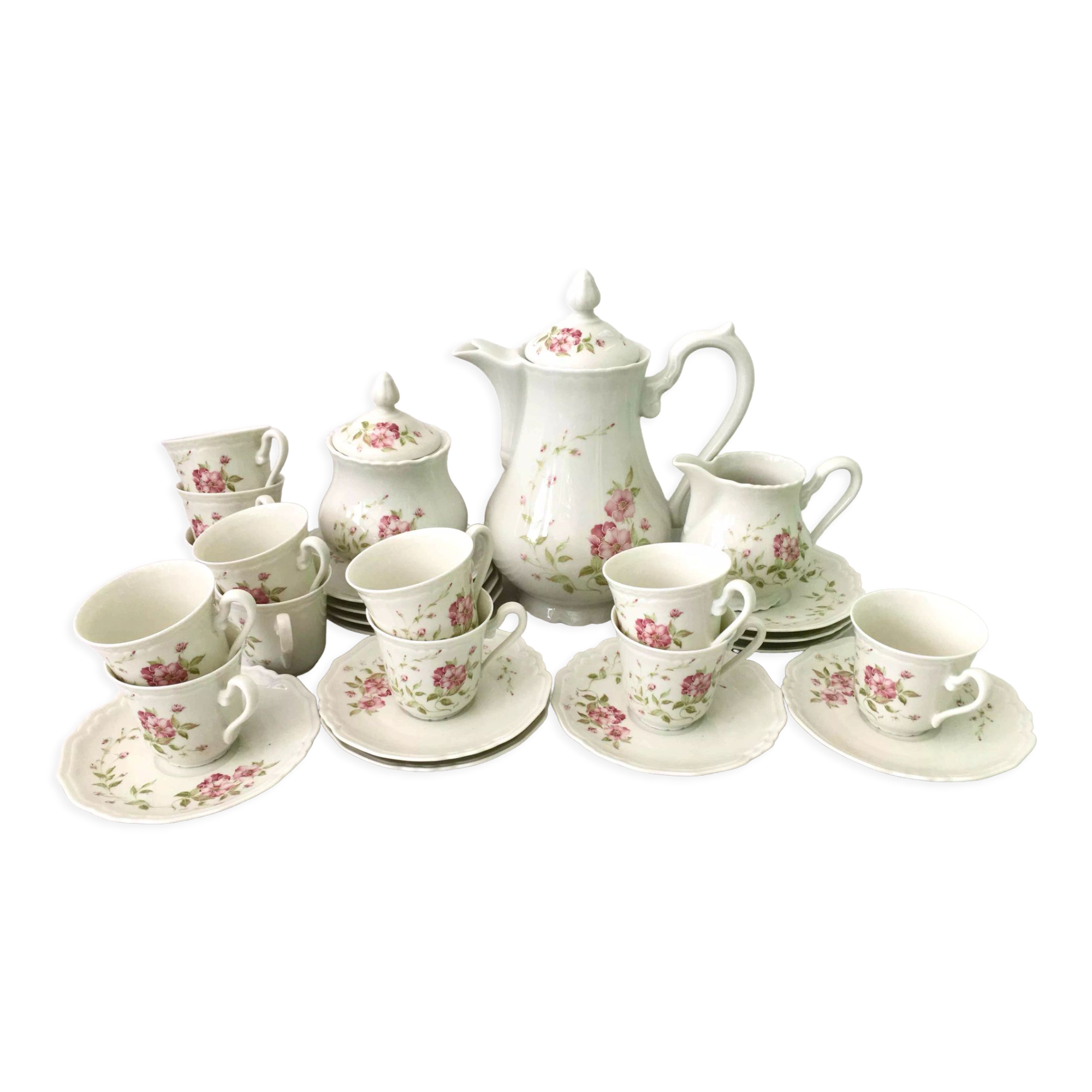 Porcelain coffee set 27 pieces