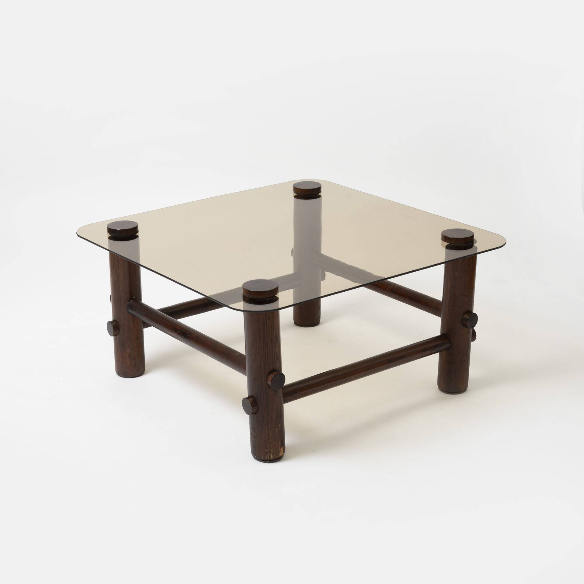 Set of 2 lounge chairs and coffe table model 'Bjorn' by Aleksander Kuczma, Poland, 1970s