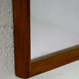 Scandinavian vintage teak mirror, 1950s