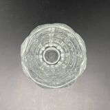 Vase en verre à facettes