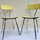 Set of 2 formica chairs