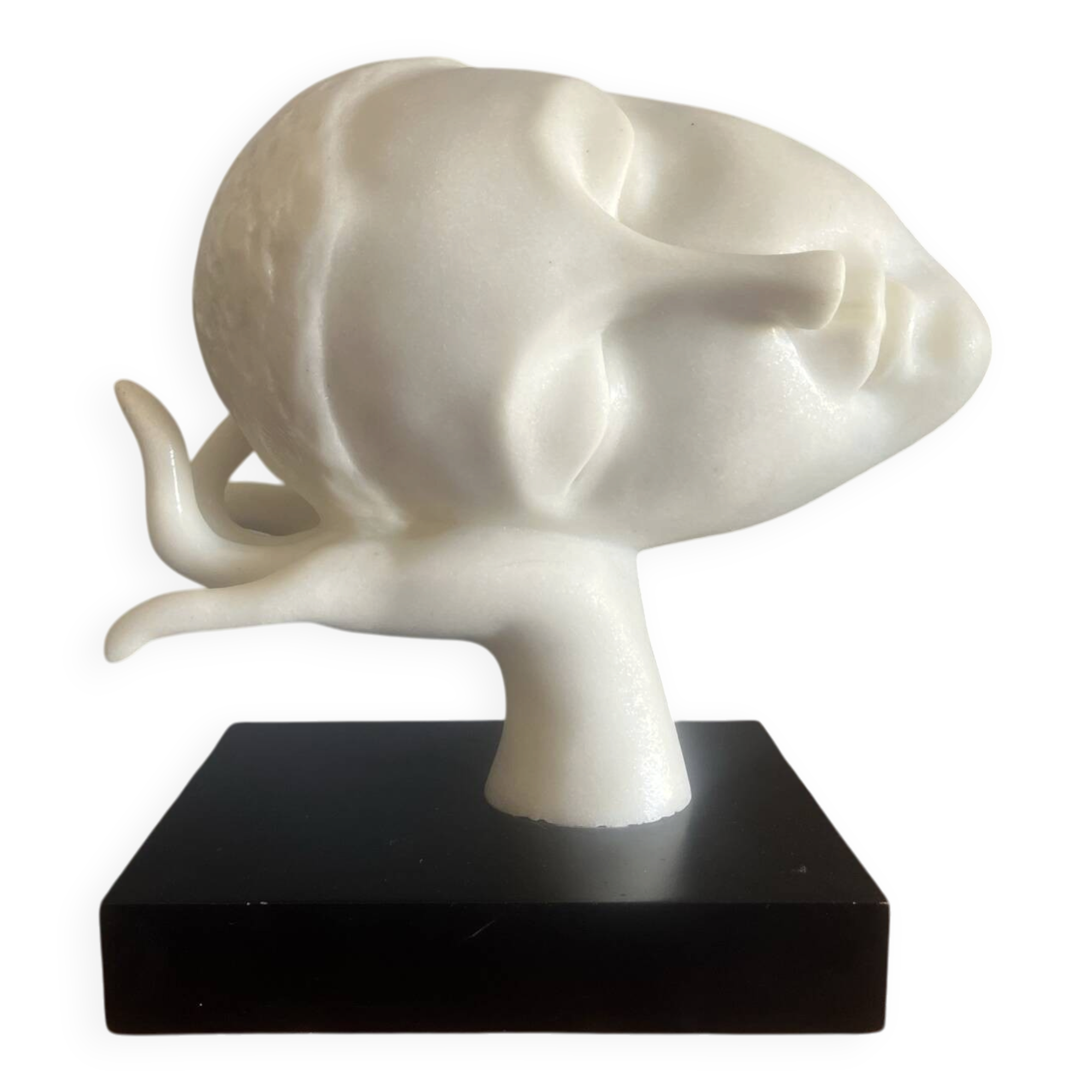 Sculpture grand format - Visage penché - Bouddha