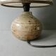 Stoneware lamp with its lampshade