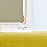 Hand painted ceramic mirror from Desvres