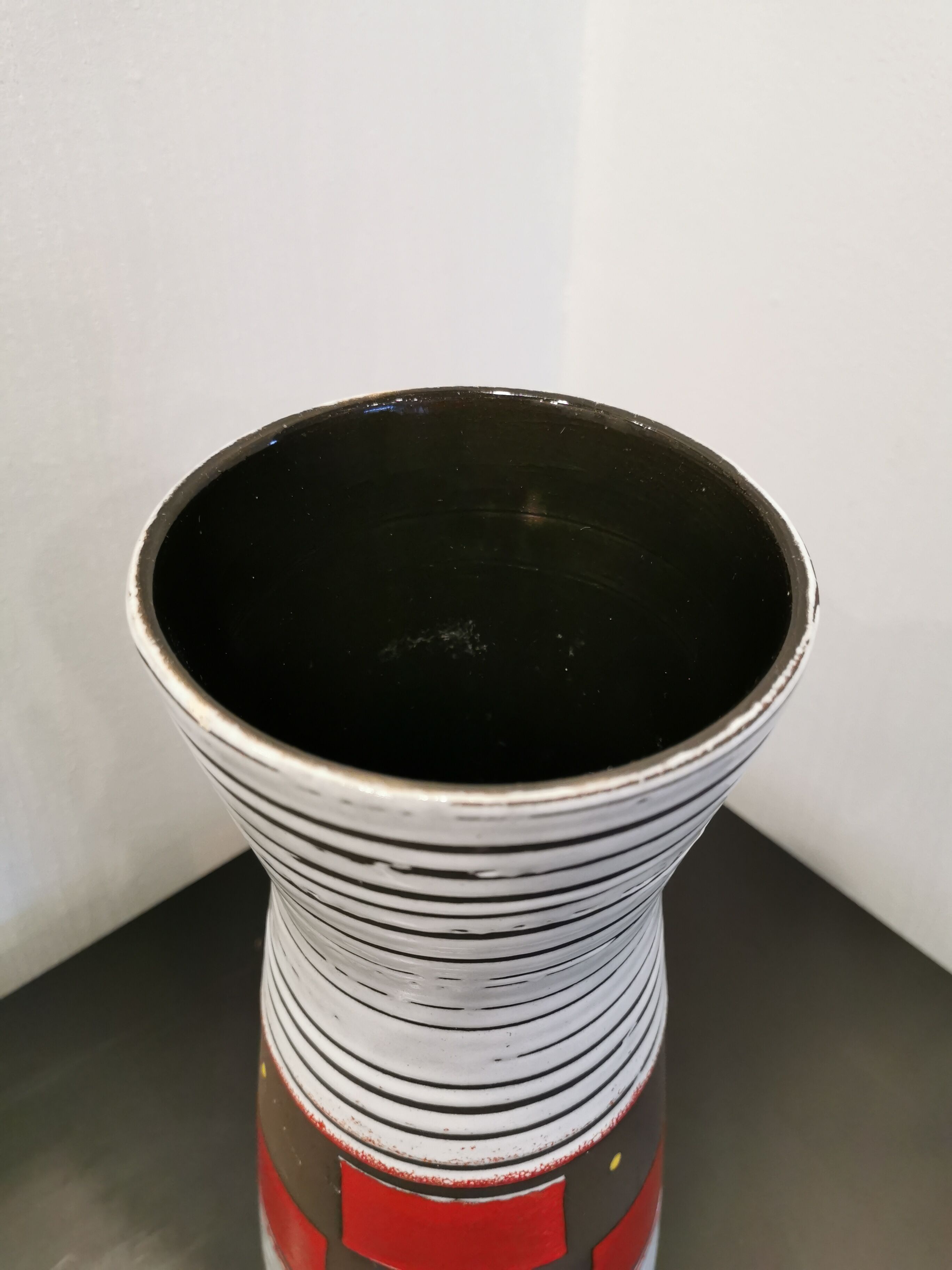 Vase Scheurich West Germany geometric shapes