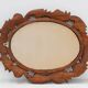 French Carved Walnut Oval Mirror with Pierced Acanthus Crest, circa 1900