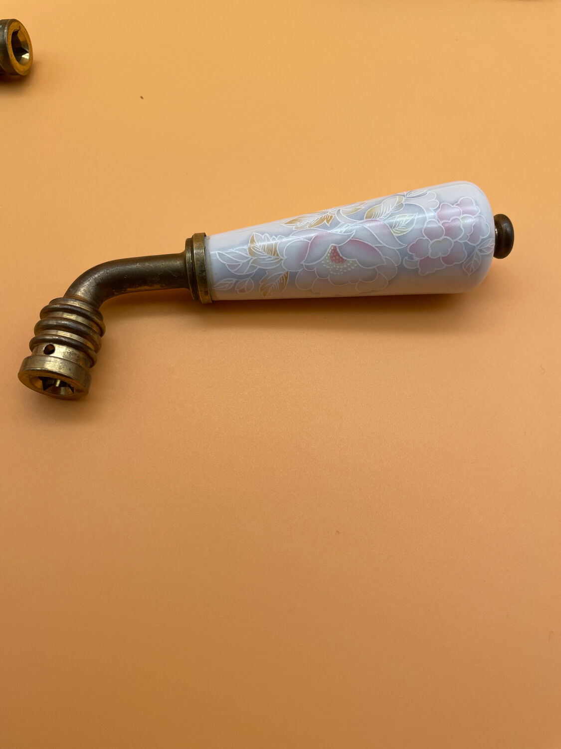 Limoges porcelain handles floral motif