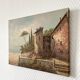 Oil painting on canvas landscape signed Rossini
