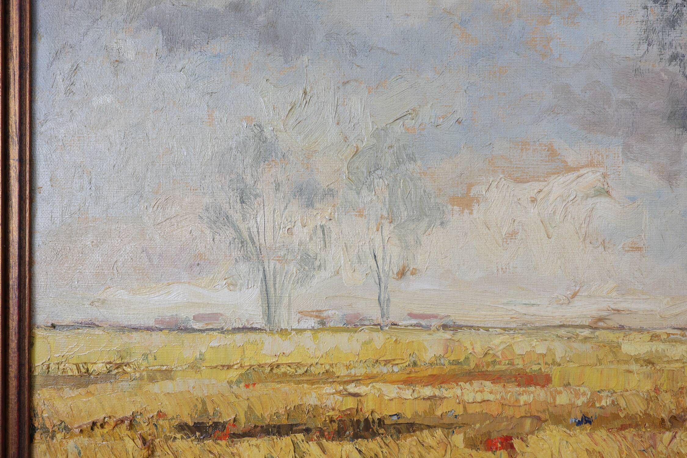 Impressionist Belgian Landscape Painting, Oil on Canvas, 20th Century