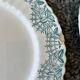 Antique flat plates, Longchamp Antonia ironstone.