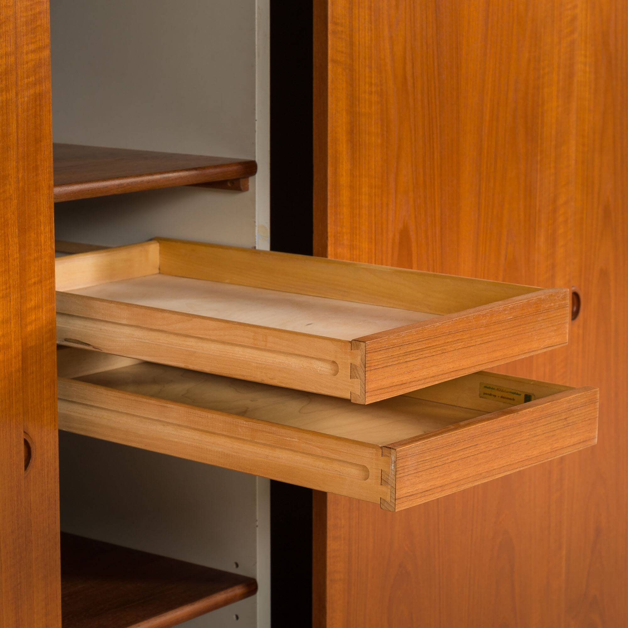 Melvin Mikkelsen extra large wardrobe in teak, Denmark 1960s