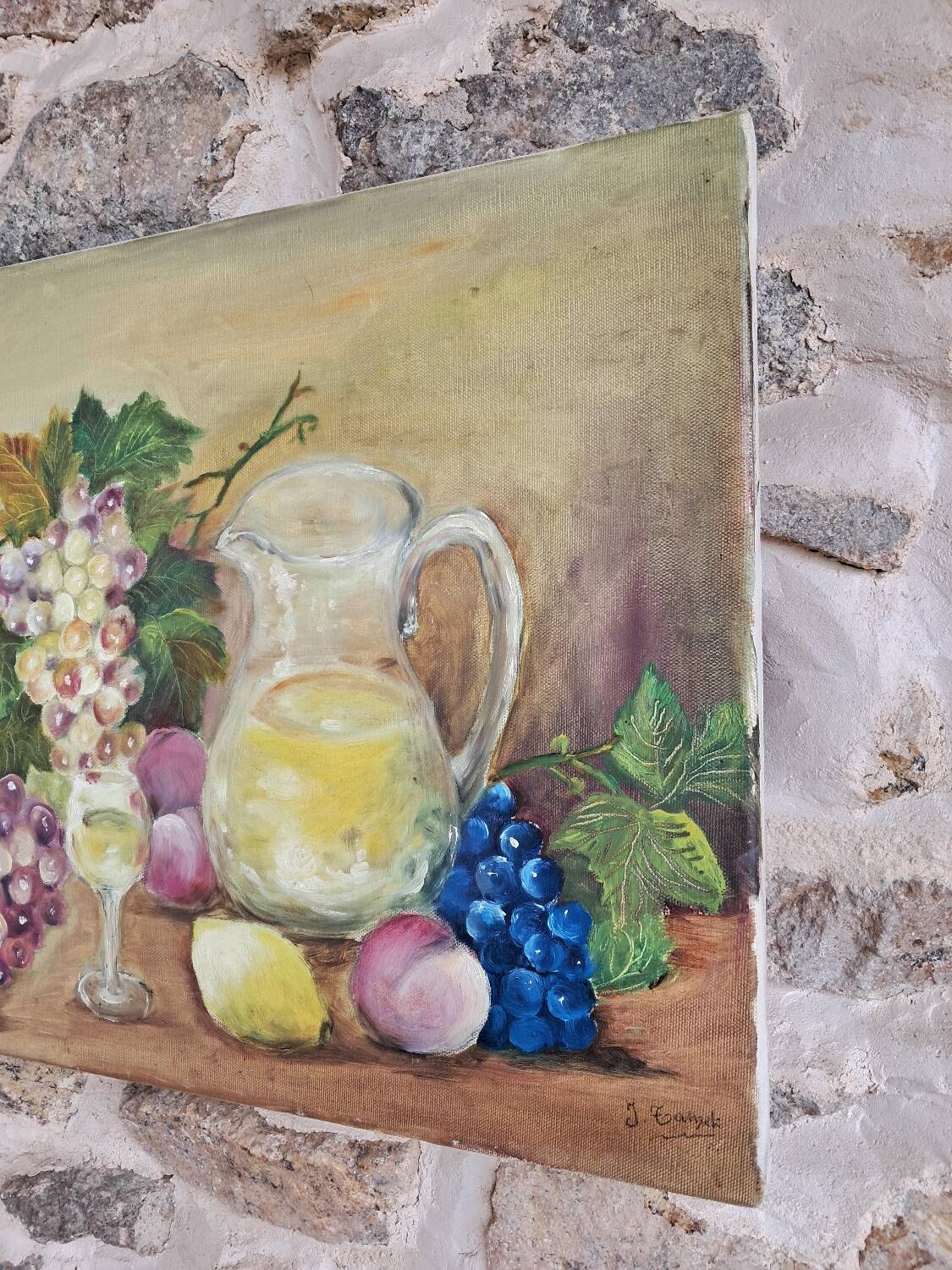 Tableau nature morte toile