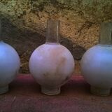 Verre de lampe ancienne