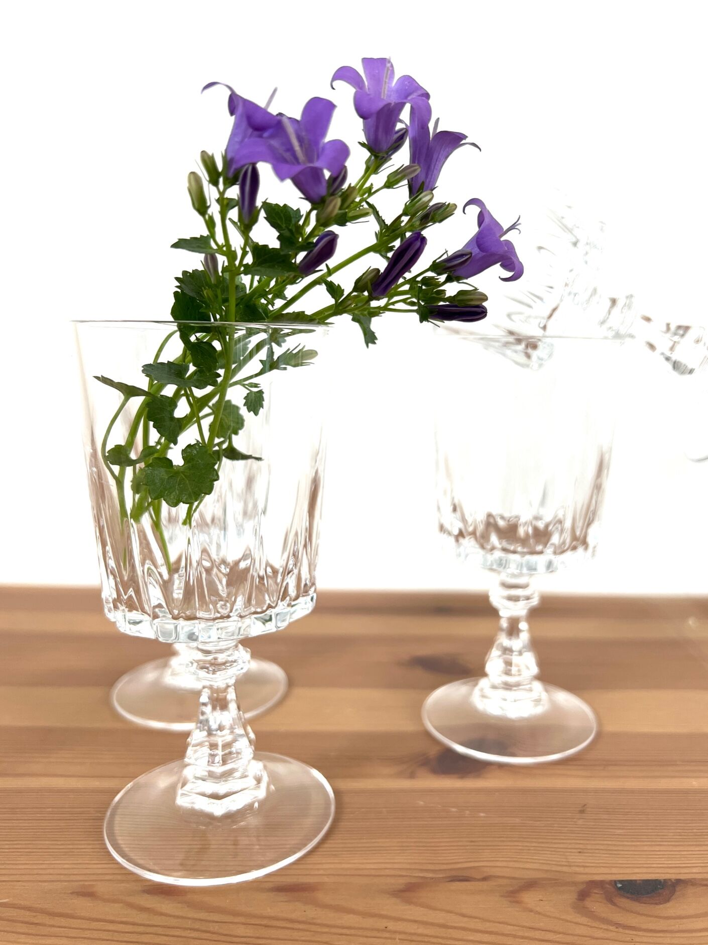 Vintage cristal d'Arques glasses - Louvre model