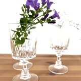 Vintage cristal d'Arques glasses - Louvre model