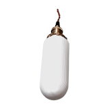 Suspension opaline glass and brass