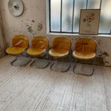 4 chairs Rinaldi "Sabrina" yellow leather