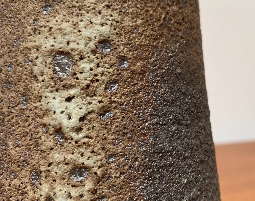 Brutalist vase from West German pottery WGP Fat Lava from the 1960s by Jopeko.