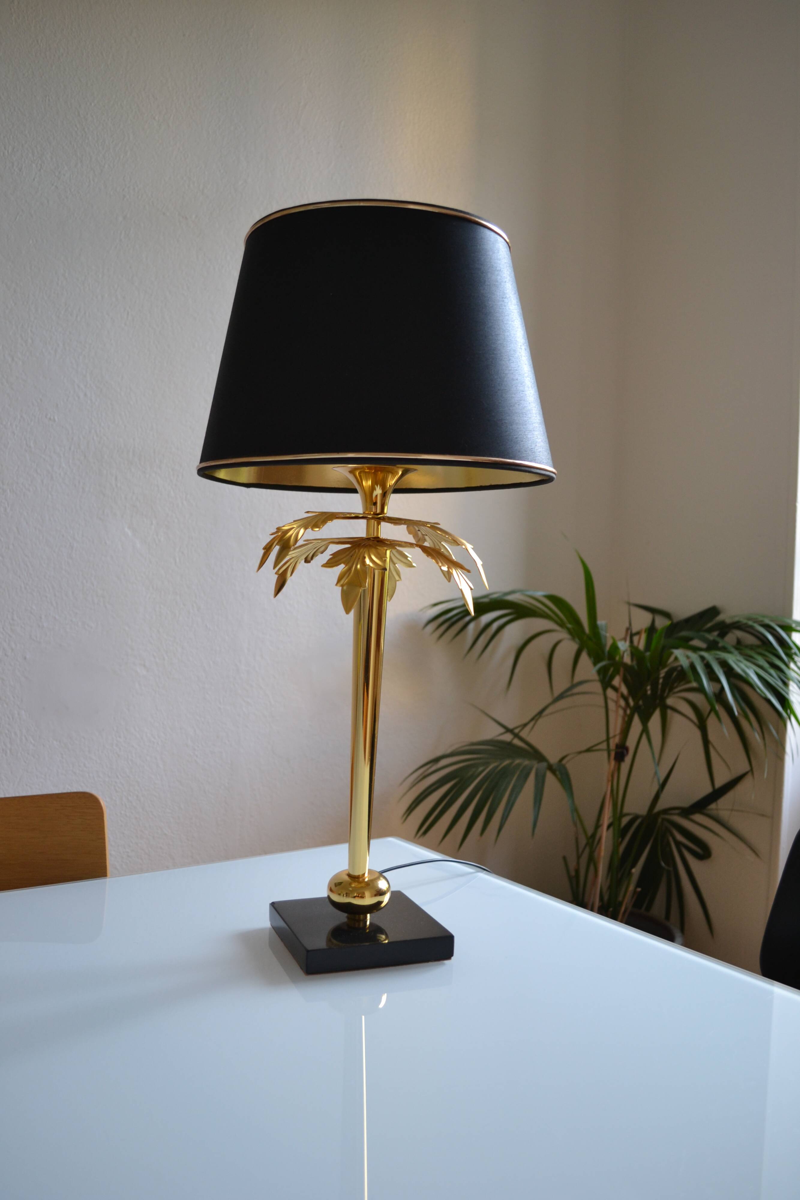 “Palm tree” lamp chandelier Deknudt Belgium